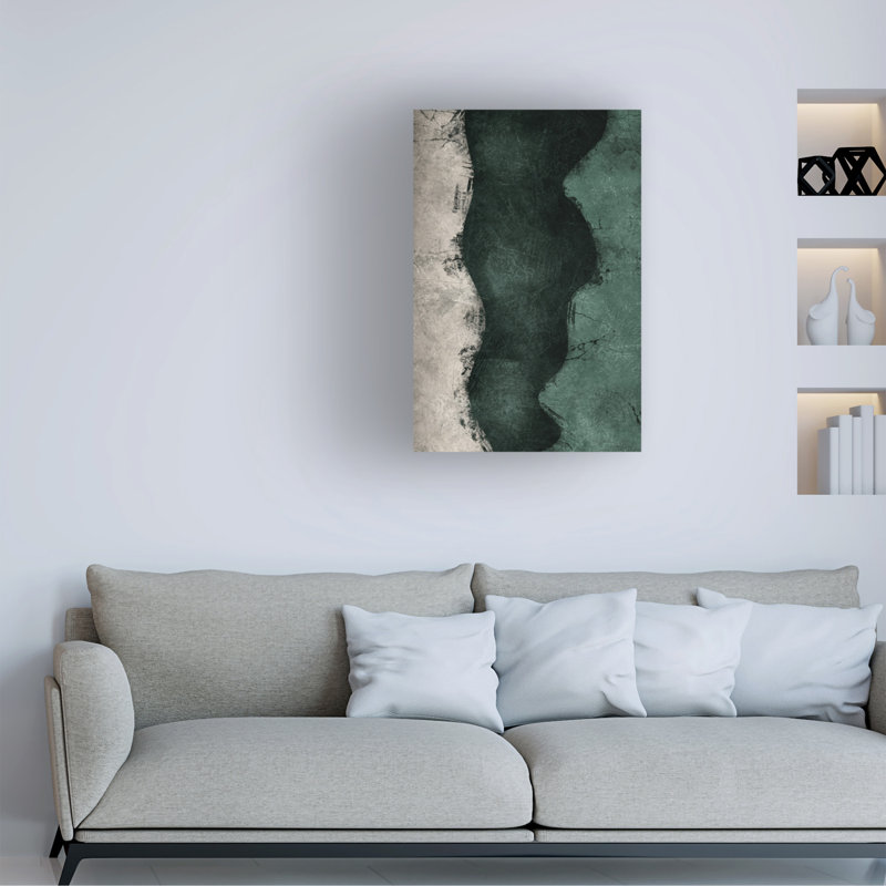 Ema Paraschiv Midnight Emerald No4 sur toile, H 19 po x l 12 po x P 2 po