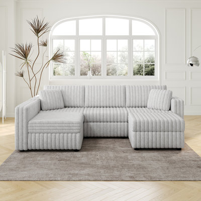 106.3" Soft  U-Shaped 4-Person Sofa