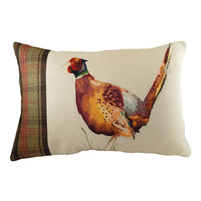 Plaid Rectangular Cushion Cover
