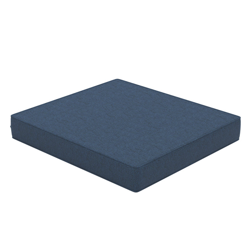 Sunbrella® Outdoor Ottoman Seat Cushion, 20" W x 22" D, Spectrum Indigo