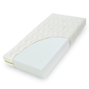 Enhanced Hypoallergenic Fibre Core Bamboo Cot Bed Mattress 140 X 70 Cm 