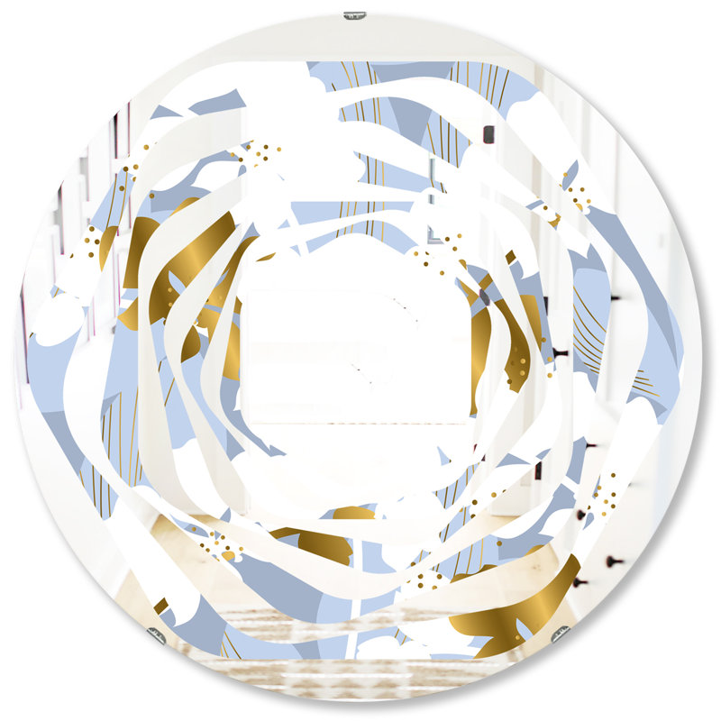 Miroir mural Quatrefoil Butterflies I, H 31,5 po x l po