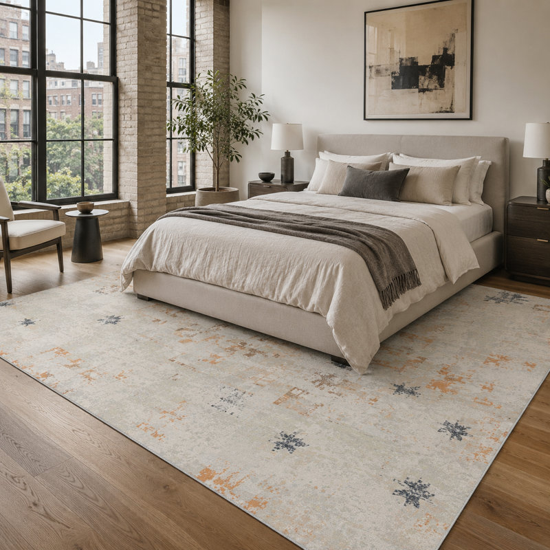 Oriental Cotton and Chenille Flatweave Area Rug, 120 x 180 cm