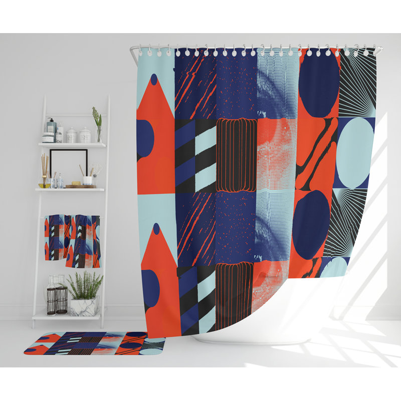 Natashi Polyester Shower Curtain Set