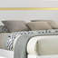 Grand lit Yoki avec dessous de lit à DEL et bordure dorée en acrylique, cadre blanc-117559485-117559482