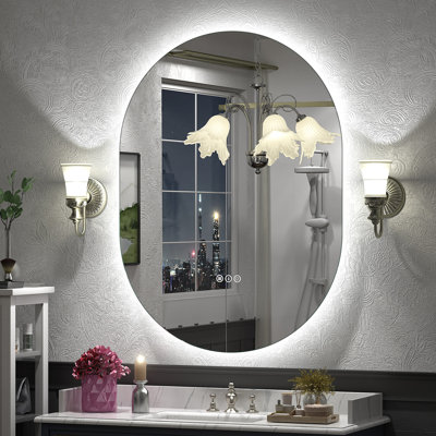 Aevar LED Lighted Wall Mirror