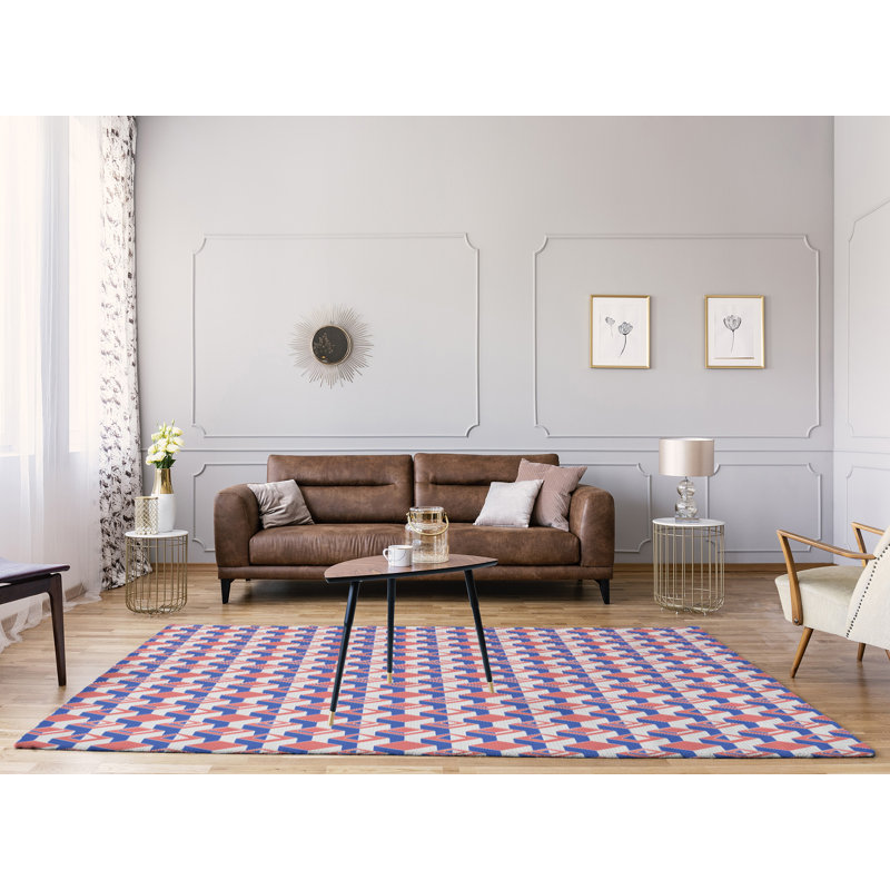 Tapis de zone mauve/orange light skyscrapers, Rectangle 9 pi x 12 pi