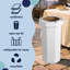 Poubelle et bac de recyclage en carton ondulé jetable classique classique 25 gallons Fleur-122610886
