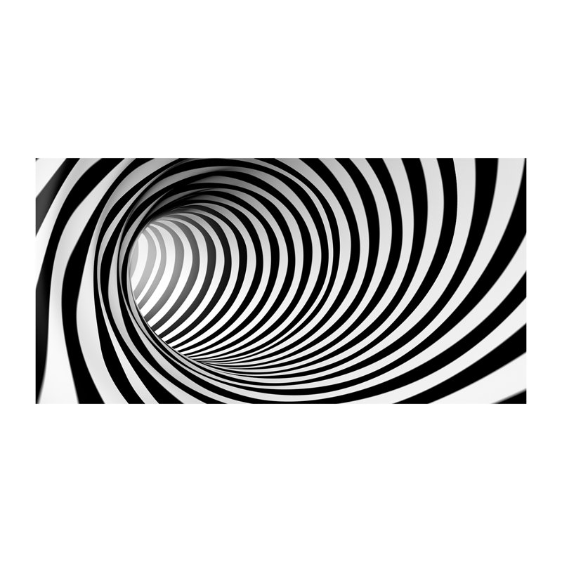 3D Tunnel - Wrapped Canvas Print