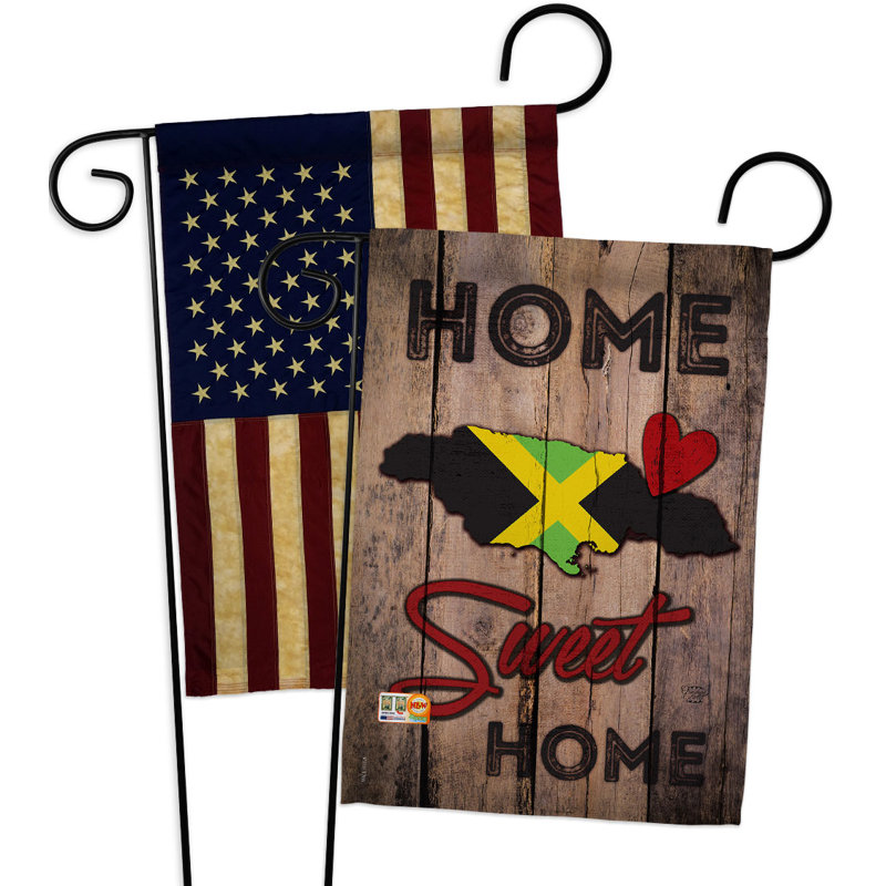 Drapeau de jardin à 2 côtés en polyester 18 x 13 po