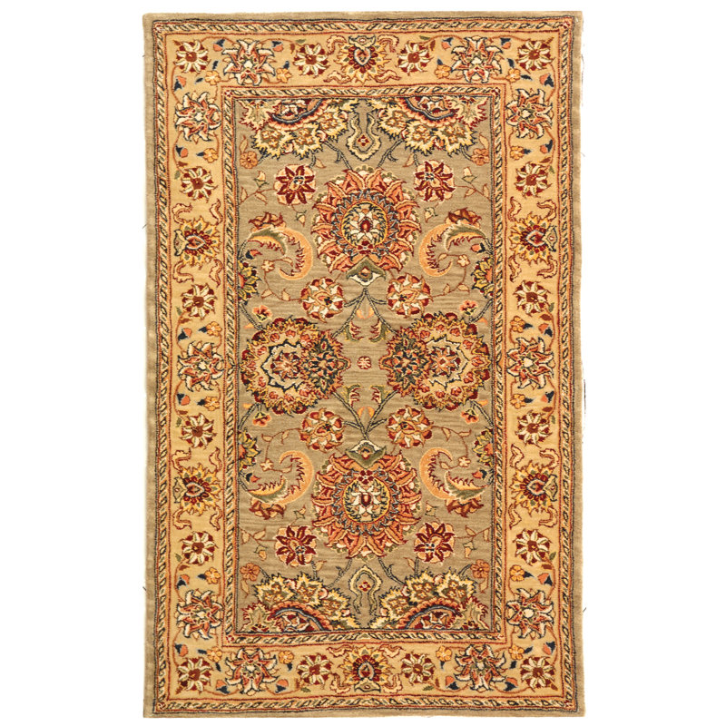Persian Court Silk & Wool Pile Rug, 3' x 5'