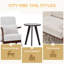 Ensemble de chaise d'appoint et de table basse de style Mid-Century moderne, de style vintage luxueux, de chaise de loisir et de table basse, convenant aux salons et aux chambres à coucher-1331914362-1331914340