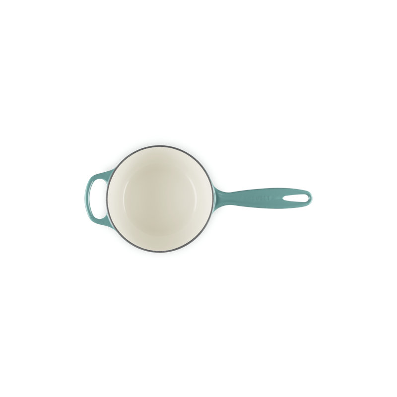 Le Creuset Signature Cast Iron Round Saucepan, 1.75 Qt. - Blue Riviera