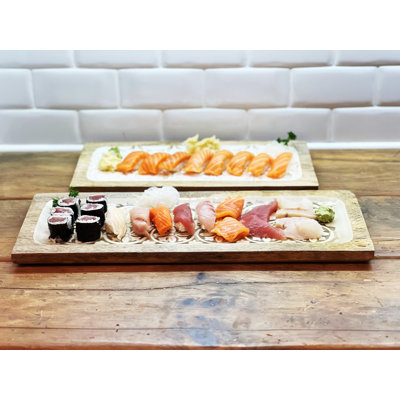 Solid Wood Tray - Set of 2