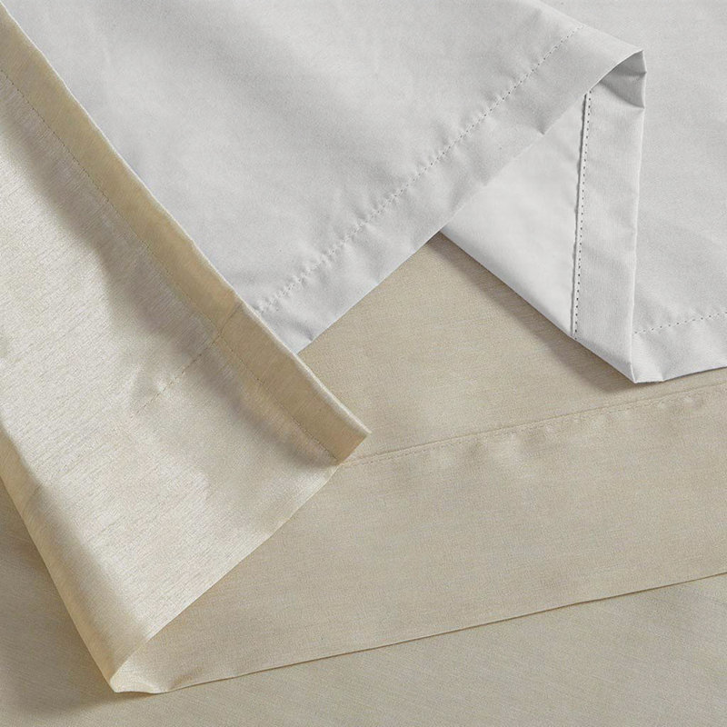Twist Tab Total Blackout Window Curtain Panel 50" Blackout, Champagne, 50" W x 95" L