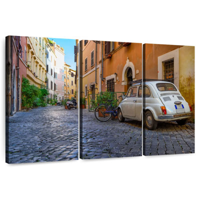 Rue pavée Sireci à Rome
