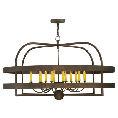 Lustre style chandelier 12 lumières Freddy