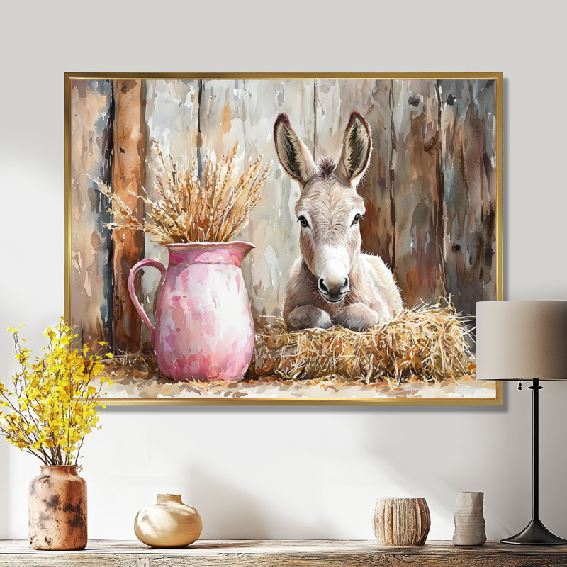 Dulsea - Animals Wall Art, H 30 po x l 40 po, Impression encadrée flottante, Doré