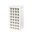 Armoire à vin modulaire 32 32 lignes, finition, lignes simples, P 15,55 po x l 17,67 po H 35,3 po, panneau de particules et conception droite foncée