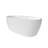 Beyaz 59" x 32" Freestanding Acrylic Soaking Bathtub in Glossy White with Drain and Overflow