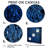 Abstract Euphoria Deep Blue Happiness - Blue Wall Decor 4 Pieces-347945328-347945329