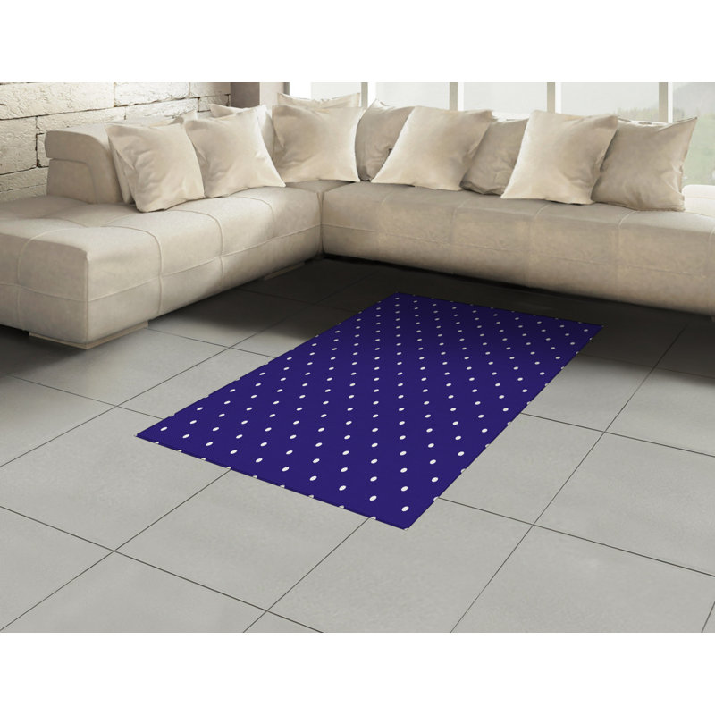 Zandra Polka Dots Hand Woven Area Rug, Rectangle 120 x 180cm