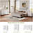 Fluted 3 Drawers Dresser, Modern Chest of Drawers with Metal Legs, Wood Nightstand with Storage and Anti-Tipping Device, Drawer Organizer for Bedroom, Hallway, Entryway-1384783180