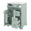 Meuble-lavabo 24 po avec lavabo en céramique, tiroirs, armoire de salle de bain avec tablette de porte et tiroir basculant-1224186064