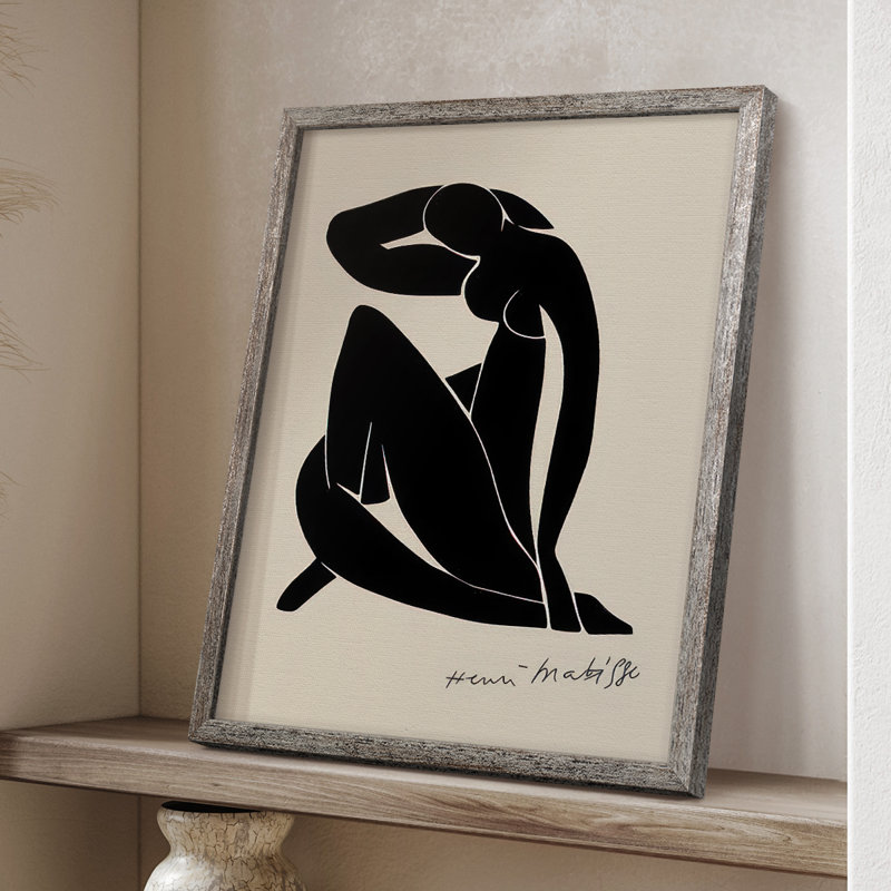 Matisse CL XXXVII, reproduction d'art encadrée - bois massif, H 11 po x l 9 po
