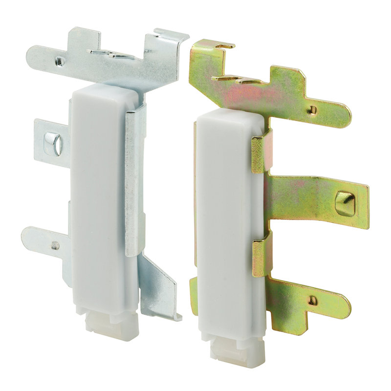 Closet Door Guide, Bottom Mount, 1 Left, 1 Right, Snap-In (1 Set)