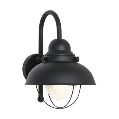 Lampe de grange extérieure en verre bullé
