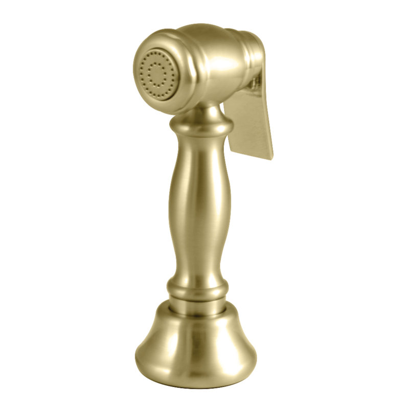 Kingston Brass Kitchen Faucet Side Sprayer, Satin Brass