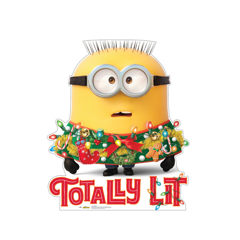 43 x 36 Inch Minions Totally Lit Cardboard Cutout