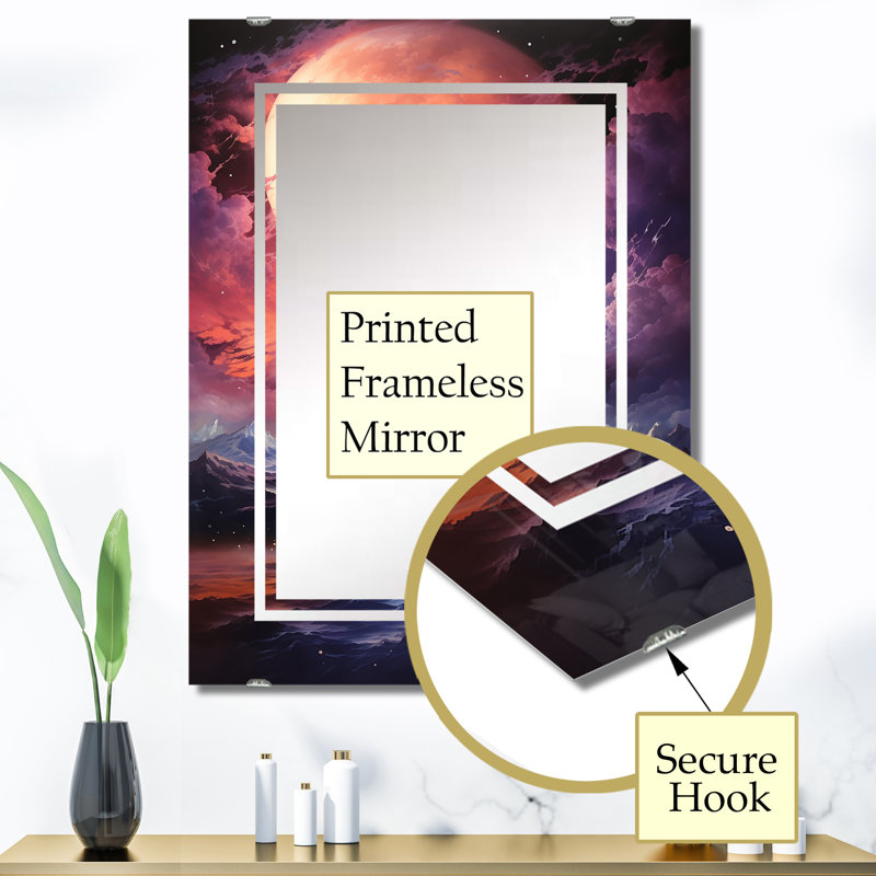 Miroir mural Letts - Storms, 40 po x 30 po