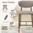 Westhampton Upholstered Counter Stool with Solid Metal Frame-619652572-617735575