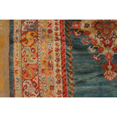 Tapis noué à la médaillon turc antique Oushak - Angora