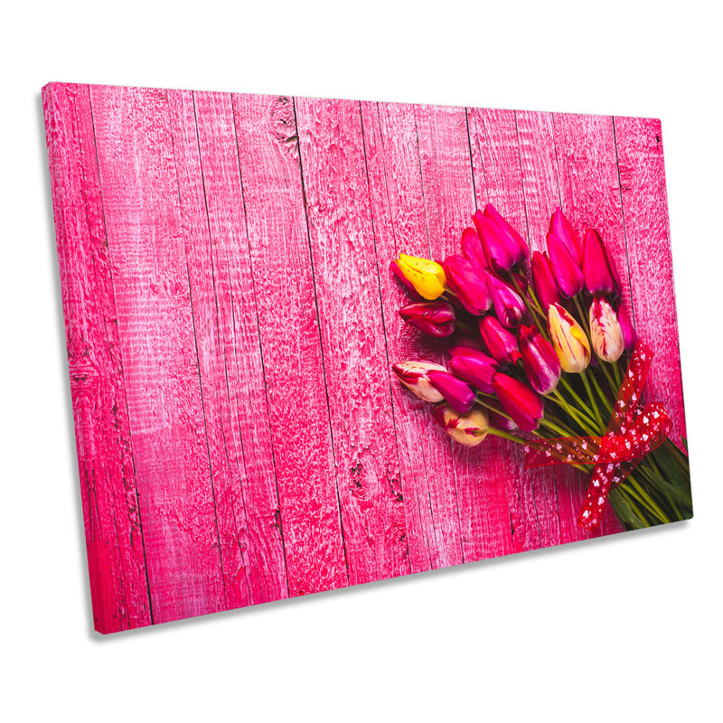 Tulips Flowers Floral - Wrapped Canvas Art Prints, 50.8cm H x 76.2cm W