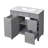 36'' Free-Standing Bathroom Vanity With Ceramic Sink, Cabinet With One Doors And 3 Drawers-246214499