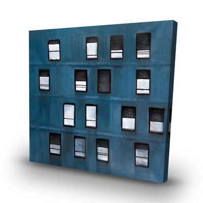 Urban building - 32"x32" art on canvas
