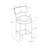 2Pcs Barstool, Counter Height, Kitchen, Leather Look-773099442