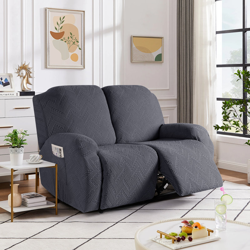 Causeuse inclinable Harriet 2 pièces Harriet, Gris foncé