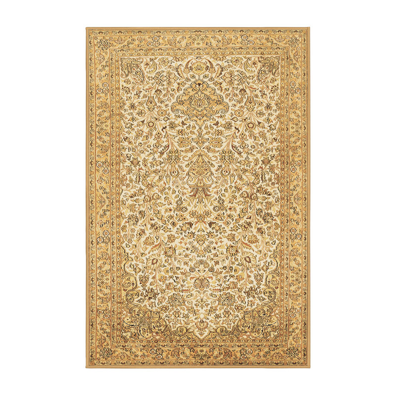 Lucson Washable Floral Indoor Rug, Rectangle 5' x 8'