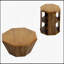 Ensemble de tables basses octogonales en bois d'hévéa, parfaites pour les espaces de vie élégants et fonctionnels, ensemble de deux-927784214
