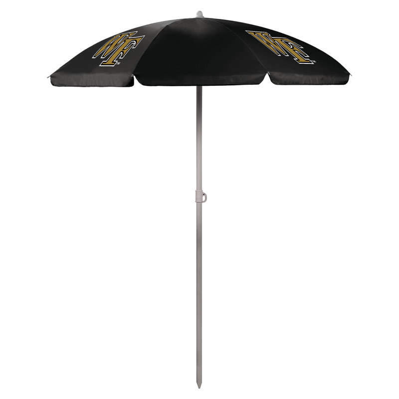 Parasol de plage 5,5 pi Ncaa, Noir, Wake Forest