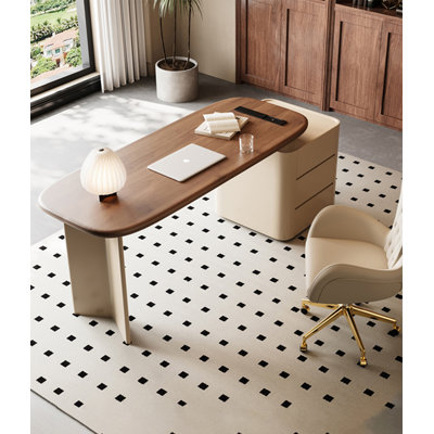 Bureau de luxe en bois massif clair