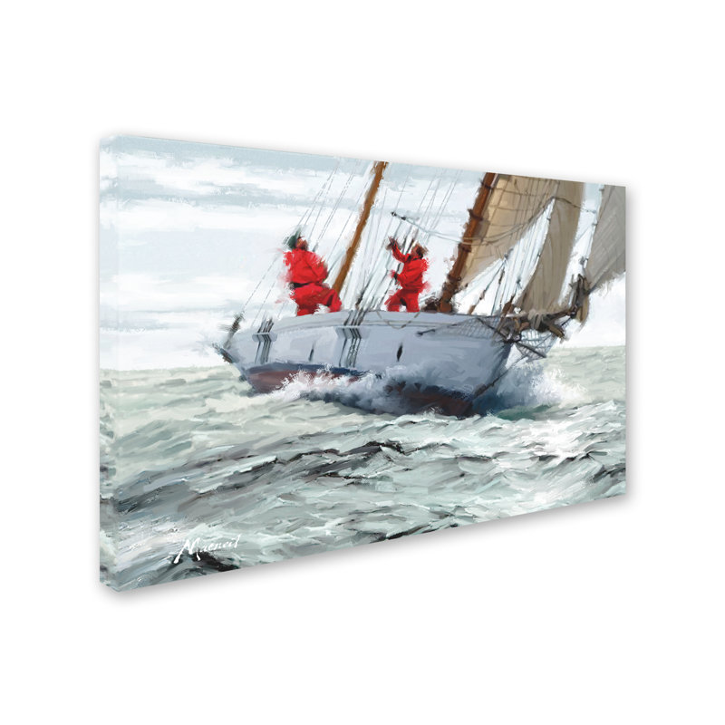 Armand «Racing Yacht», reproduction sur toile, H 12 po x l 19 po x P 2 po