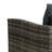 3 Piece Rattan Seating Outdoor Conversation Group with Cushions and Swivel Chairs-228047379