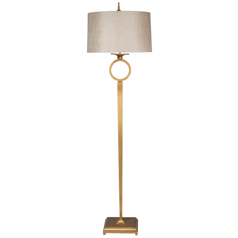 Peering 68'' Traditional Floor Lamp, Gold, Moonbeam