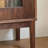 Vintage style solid wood bookcase