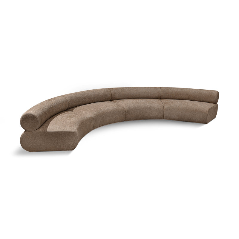 Canapé modulaire 4 pièces en tissu chenille de 183 po Bale